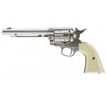 COLT PEACEMAKER NICKEL REVOLVER